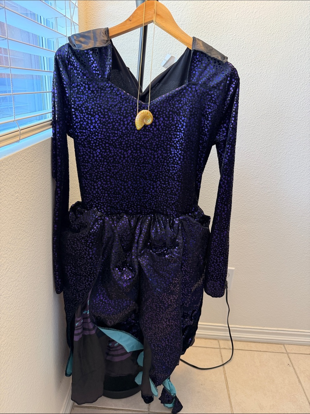 Ursula Little Mermaid Halloween Sparkle Purple Sequin Dress